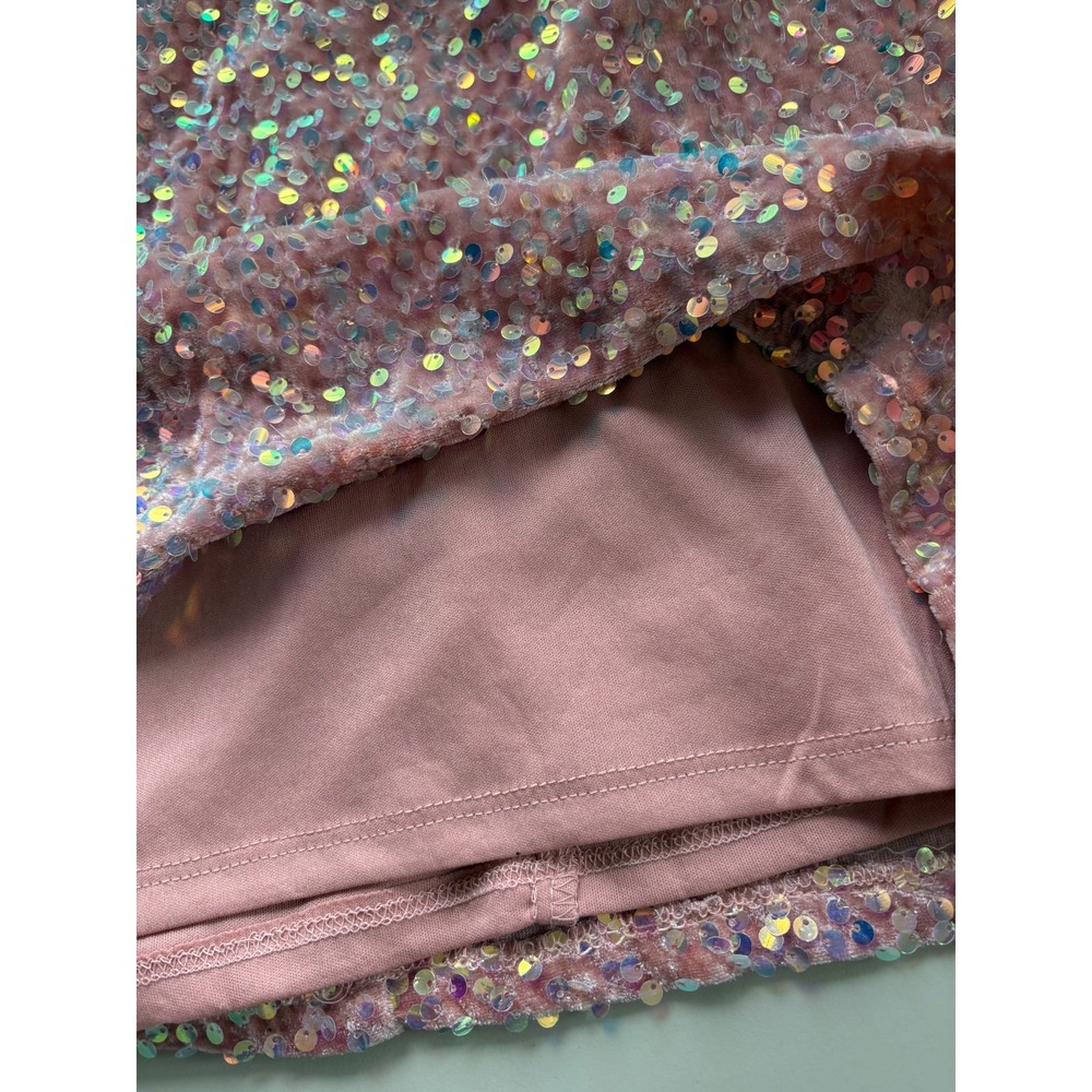 City Triangles Party‎ Dress Junior's Sml Rose Sequin Crisscross Back Y2k - Picture 3 of 9